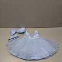  Baby Backless Pageant Dress Toddler Girls Tutu Gown Flower Dresses with Headwear, Size 07