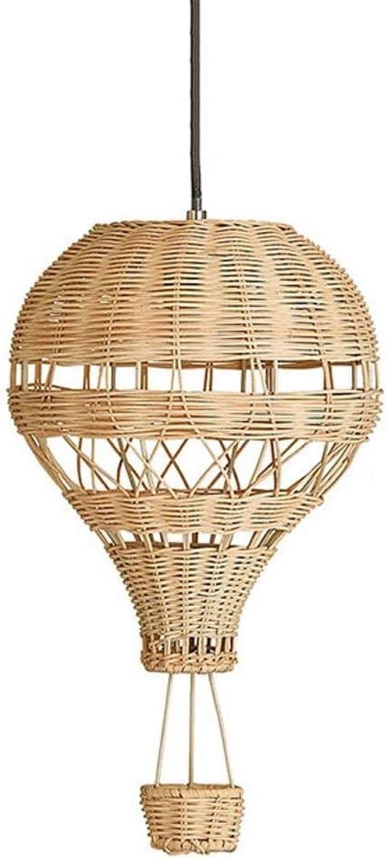 3 x 
Beige Rattan Weaving Chandelier,Hand Wicker Pendant Lamp,Creative Hot Air Balloon Weaving Chandelier Hanging Lamp E27 Rattan Boho Basket Pendant Light Made in China