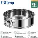 9 Inch Springform Cake Pan, 304 Stainless Steel Springform Pans, Leakproof & Nonstick Cheesecake Pan with Removable Bottom, Round Spring Form Cake Pan For Baking