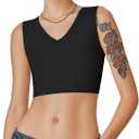 Rolewpy Chest Binder for Transgender FTM Women Binder Bra Tomboy Breast Binder Tank Top (3X-Large, Black)