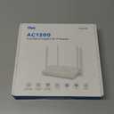 DBIT AC1200 WiFi Router 2.4GHz +5GHz Dual Band MU-MIMO Wireless Internet Router with 4 Gigabit Ethernet Ports, 4 x 5dBi Antennas, Bridge & Repeater Mode, EasyMesh, Guest Network (T18-21K)