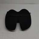 Extra Dense Lumbar Pillow - Patented Ergonomic Multi-Region Firm Back Support for Lower Back Pain Relief - Lumbar Support Cushion with Strap for Office Chair, Car, Sofa, Plane - Black