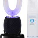 Ultrasonic Toothbrush for Adults Automatic Electric Toothbrush Portable Washable Soft Bristles 30s Automatic Timer Wireless Charging Dual-Use for Travel & Home