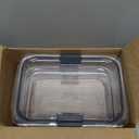 Rubbermaid Brilliance BPA-Free Food Storage Containers with Lids, Airtight Clear Set of 2 (9.6 Cup), Ideal for Lunch, Meal Prep, and Leftovers