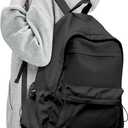 Black Backpack for School, High School Bookbag Back Pack for Teens Girls Boys, Lightweight College Backpack Book Bag for Women Men, Simple Casual Daypack Backpack Mochilas Escolares para Adolescentes