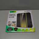 RunStar Digital Bathroom Scale for Body Weight with High Precision, Clear LED Backlight Display, Accurate Scale with 6mm Tempered Glass, 400lb (11 x 11 inches, Gold)