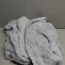 PAVILIA Women Plush Fleece Robe, Soft Textured Bathrobe, Lady Cozy Spa Long Robe (Small-Medium, Light Grey)