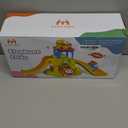 Marstone Toddler Toys for 1 2 Year Old Boys and Girls Gifts: Educational Elephant Slide with 4 Animal Car Toys for Baby 12-18 Months, First Birthday Gifts for Kids, Learning Push Truck Tracks Age 1-2