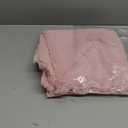 12 Pack Pink Cotton Linen Napkins with Fringe Spring Cloth Napkins Set of 12 Boho Handmade Dinner Napkins Bulk for Wedding Bridal Baby Shower Valentine's Day, 17 x 17 Inches