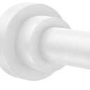 Shower Curtain Rod 31-80 in Adjustable Curtain Rod No Drilling Tension Shower Rod Stainless Steel for Bathroom Room Divider, White