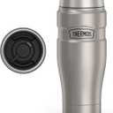 THERMOS Stainless King Vacuum-Insulated Travel Tumbler, 16 Ounce, Matte Steel