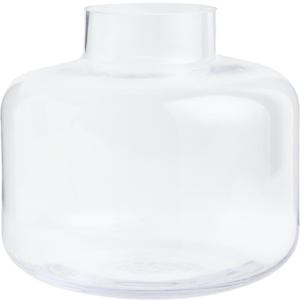 Short Glass Vase, Short Flower Vase, Round Glass Vase, Small Glass Vases for Flowers, Clear Flower Vase, 6 Inch Modern Vases for Living Room, Dining Table, Wedding, Bookshelf, Office Decoration