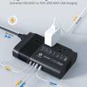 DOACE 220v to 110v Voltage Converter for European Travel: Max 500W Pure Sine Wave Voltage Converter US to Europe - 220 to 110 International Power Adapter Plug Combo Step Down Transformer Black