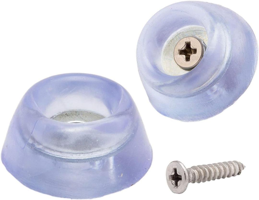 2 x 20pcs Round Furniture Pads, ULIFESTAR PVC Wood Furniture Sliders Hardwood Floor Protectors Surface Protection for Chair Table Desk Dresser Cabinet Sofa Couch Leg Feet Carpet Dia 28mm/1.1''