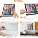 MXJSUA DIY Diamond Art Framing Tape Kit, Adhesive Quick Frame Solution for Diamond Painting, No Physical Frame or Cover Included, 5M Strip Tape for Any Size Canvas