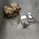 Sturdy Outdoor Heated Cat House for Winter, Insulated Heated Cat House for Outside with Two Door, Feral Cat Shelter with Waterproof Awning, Outdoor Cat House Barn Stray Kitty