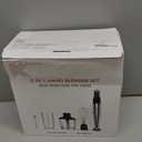 KOIOS Immersion Blender Handheld - Trigger Variable Speed 5-in-1 Immersion Hand Blender 1100W, Anti-Scratch Stainless Steel Shaft, Chopper & Milk Frother, Non-BPA for Soup, Baby Food and Smoothies