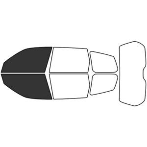 Rvinyl Window Tint Kit Compatible with Subaru Forester 2009-2013 - Black 20% - Single Ply No Bubble Film - Do it Yourself Vehicle Front Precut Kit