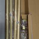 Heavy Duty Curtain Rods for Windows 66 to 120 Inch, 1 Inch Adjustable Gold Curtain Rod with Easy Installation and Modern Design,Wall Mount (A1,Gold,30-120")