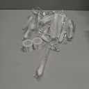 24 Pcs Acrylic Icicle Christmas Tree Ornaments 5 Inches Clear Icicles with Fake Snow Hanging Winter Fairy Decorations for Christmas Tree Decorations Xmas Outside Yard Porch Home Decor