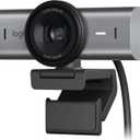 Logitech MX Brio Ultra HD 4K Webcam for Collaboration and Streaming, 1080p 60 FPS, Show Mode, Works with Microsoft Teams, Zoom, Google Meet, Nintendo Switch 2, Graphite