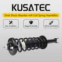 KUSATEC Rear Pair Complete Struts Shock Absorber fit for Honda Accord 2008-2012, 172563 Left/Right Struts with Coil Spring Assemblies