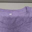 LuxLass Easter Shirts for Women Happy Easter Day T-Shirt Leopard Plaid Letter Print Tee Tops Purple XL