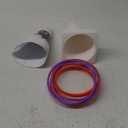 Leitee 6 Sets Candy Corn Ring Toss Game Plastic Cones Ring Toss Combo Set Mini Traffic Cones Toss Game for Sports Training Garden Backyard Outdoor Activities (Red Purple Orange)