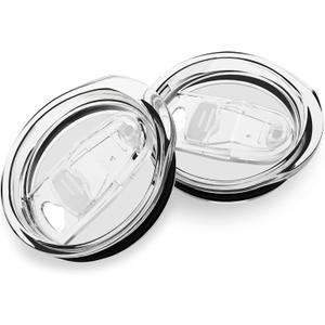 30oz Skinny Tumbler Replacement Lids 2 Pack,Spill Proof Splash Resistant Silicone Sliding Covers,Straw Friendly, BPA Free
