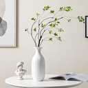 Waipfaru 4PCS Artificial Ficus Branches for Vase, Faux Greenery Stems for Vase Filler, 47in Realistic Flexible Eucalyptus Stems Fake Artificial Twig Plants Indoor Home Tables Centerpieces Office Decor