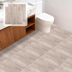 Peel and Stick Floor Tiles, 40 Sheet 12x12 Inch Vinyl Flooring, Waterproof Laminate Flooring Self Adhesive Sticky Tiles for Floor, Vinyl Plank Flooring Clearance for Bathroom Kitchen Basements