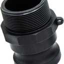 BYH 2pcs Type F Standard Camlock Couplings Camlock Fittings Poly, 2 in Cam Groove Fitting Male Camlock Quick Conversion Connector Cam Latch Fittings Standard Couplings