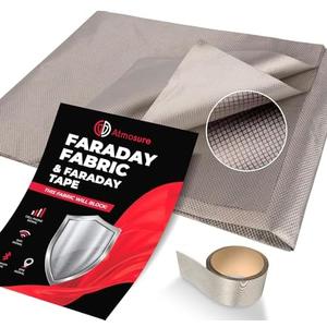 ATMOSURE Faraday Fabric & Tape Kit — Military Grade DIY Faraday Bags — 5G, EMP & EMF Protection — EMF Blocker