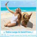 Oversized Turkish Beach Towel Blanket XXL Cotton Sandproof Towels Boho Woven Extra Large Big Sand Free Giant Throw Blankets Huge Quilt XL Picnic Camping Necessities Cloud For Adult Gifts Beige