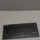 TECKNET 2.4G Wireless Keyboard - Mini Compact Keyboard with Media Hotkeys, 12-Month Battery Life, Compatible with PC, Desktop, Laptop, Smart TV - Black