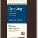 Strathmore Art Journal, Cream Drawing Paper, Brown Softcover, 7.75x9.75 inches, 48 Sheets - Lay Flat Professional Artist Notebook for Ink, Sketching, Drawing