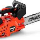 12 Inch Gas Chainsaw, 25.4CC 2-Stroke Top Handle Gas Powered Chainsaw Petrol Handheld Cordless Chain Saw for Tree Wood Cutting