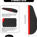 3 Pair Auto Exterior Mirror Shade Rain Guard Visor, Smooth Black Carbon Fiber Style Rear View Rain Eyebrow for SUV Truck Sedan, Universal Auto Mirror Shade for Driving Protection in Rain Snow