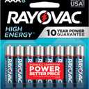 Rayovac High Energy AAA Batteries (8 Pack), Alkaline Triple A Batteries