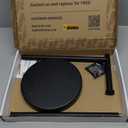 KES Toilet Paper Holder Stand with Weighted Base, 26" H (Taller Version) Free Standing Toilet Paper Roll Holder for Bathroom, Rustproof, BPH283S66-BK (Matte Black)