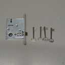 Toptotoo Mortise Lock Set Interior Door, Old Door Lock Replacement Parts, Antique Vintage Door Lock Hardware, Skeleton Keys and Reversible Latch, Mortise Lock Kit, Brushed Nickel Finish