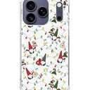 Fisgerod Funny Christmas Gnomes Phone Case for iPhone 17 Pro, Christmas Trees Gifts Christmas Stocking Pattern Cover, Soft Trendy TPU Bumper Cover