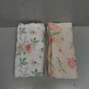 BROLEX Baby Fitted Crib Sheets: Kid Crib Sheets - Set of 2 for Toddler Standard Size Crib Mattress for Boys and Girls - Jersey Knit Crib Bed Sheets Pink Blossom