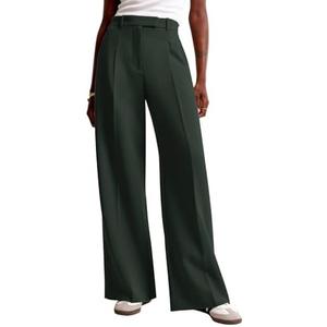 NIMIN Women Wide Leg Pants High Waisted Business Casual Work Trousers Dressy Pants with Pockets S