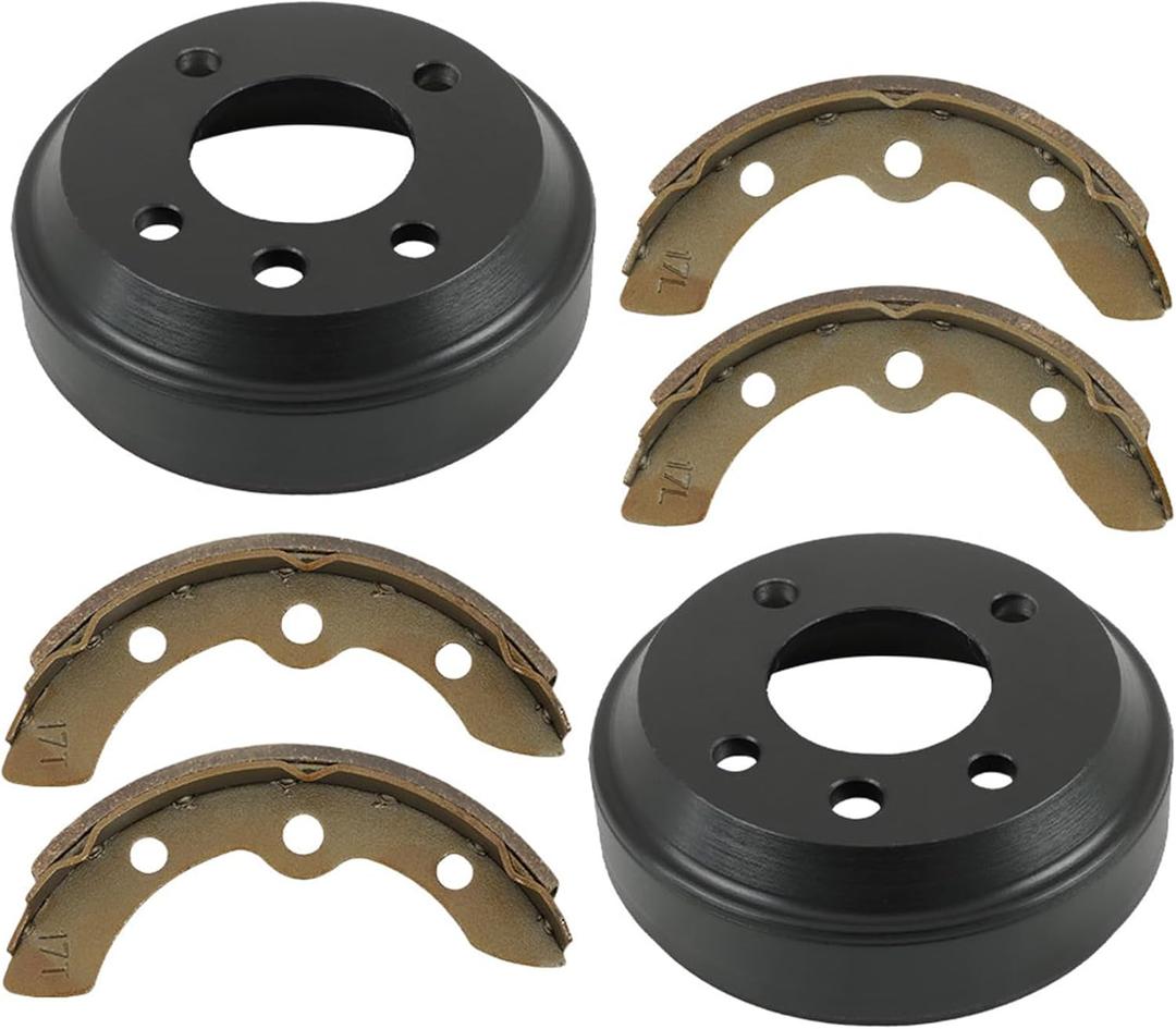 WFLNHB Golf Cart Brake Drums Shoes Kit Replacement for Yamaha G1, G2, G8, G9 1982-1992