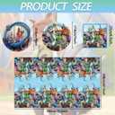 Zootopia2 Party Tableware, 20 Plates and 20 Napkins and Tablecloth 70.2'' x 42.1'' Zootopia Party Birthday Party Decorate Supplies