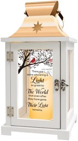 Memorial Lantern - Thoughtful Bereavement Gift for Loss of Loved One, Sympathy and Remembrance for Mother Father - Funeral Gift - There're Some Who Bring a Light