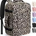 Capolo Travel Backpack for Women Men Waterproof Laptop Backpack Flight Approved Carry On Backpack Overnight Weekender Bag College Bookbag for Business, Work, Traveling Fits 15.6 '' Laptop,Leopard