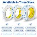 3M Double Sided Tape 1"×16.5ft No Residue,Picture Hanging Strips Heavy Duty Mounting Tape, Removable PE Foam Tape Waterproof for Poster Tape, Carpet Tape Rug Gripper,Art & Craft Tape