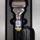 Electric Razor for Men with Pop-Up Trimmer: Rechargeable Cordless Foil Shaver for Face - Wet/Dry/Anti-Slip Waterproof Shavers with LED Display - Metal Handheld Design Light Gray